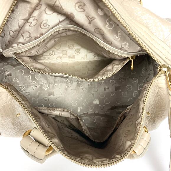 Marc Jacobs Leather Handle Tote Bag With Removable Shoulder Strap Tan Size Large - Picture 12 of 16